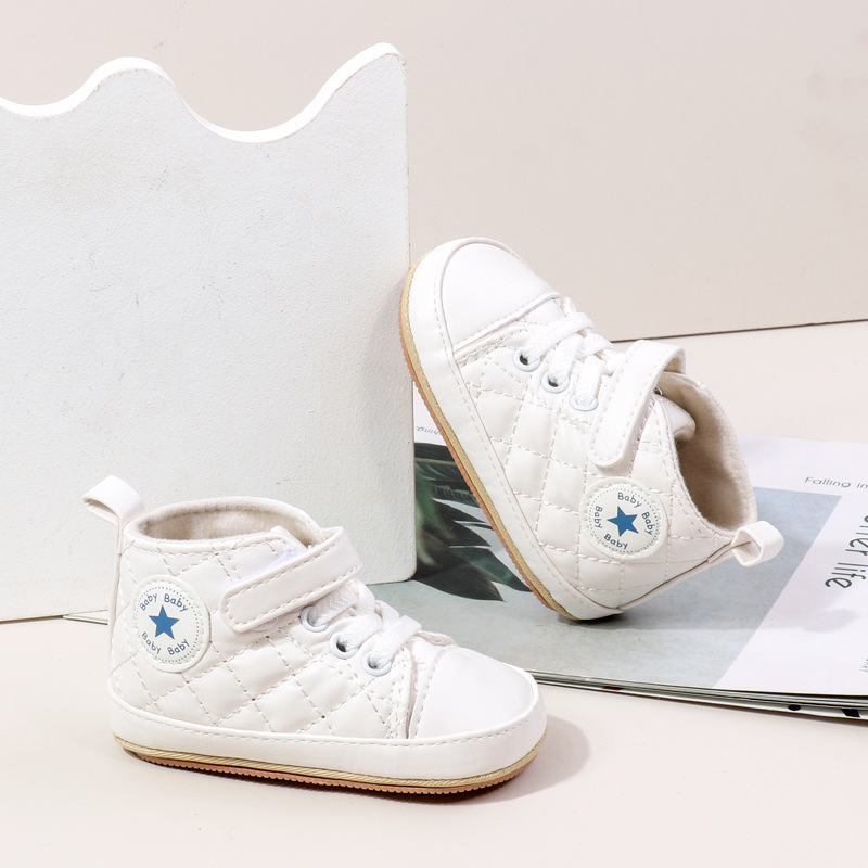 Baby Boy Girl Spring and Autumn Fashion Design TPR Sole Anti Slip Walking Shoes High Quality Breathable Prewalker Shoes