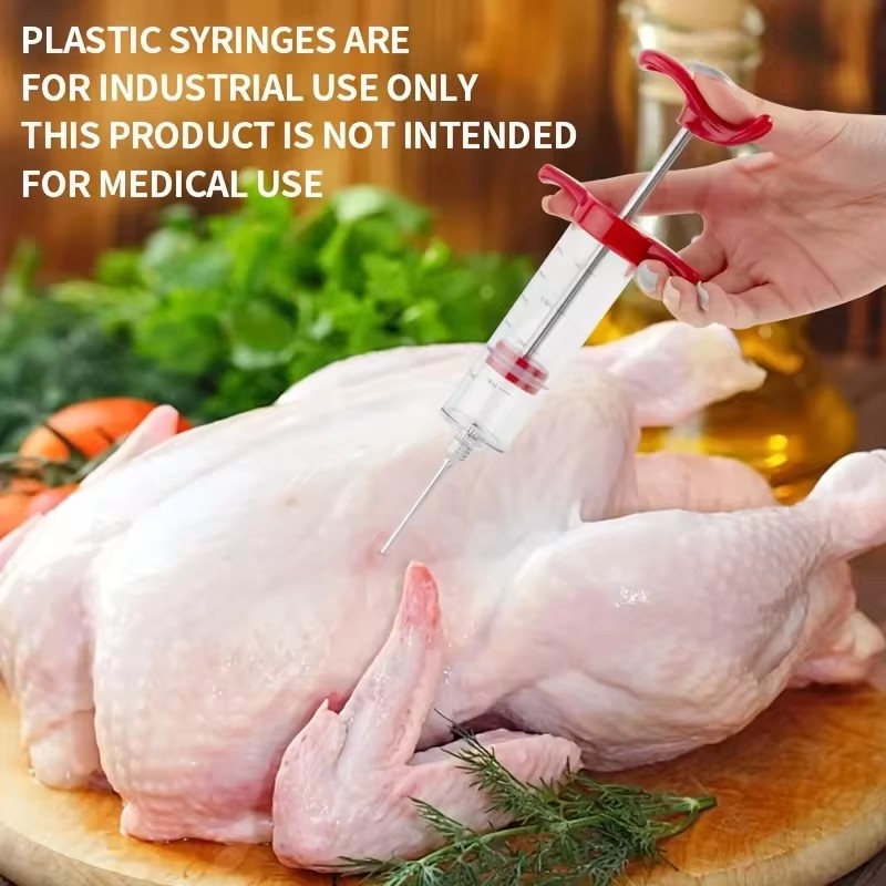 Roast Juice Syringe Seasoning Syringe Turkey Needle Marinated Beef Steak Barbecue Seasoning Syringe Needle kitchen Catering Tool