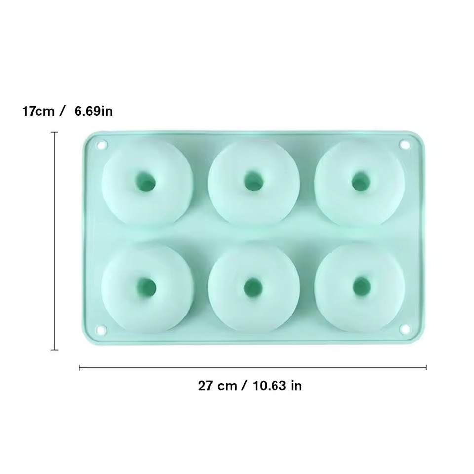 Cake Silicone Molds Kitchen Baking Cookie Mold High Temperature Resistant Baking Tray Donut Making Mold Cake Accessories