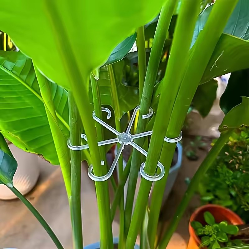 4 PCS Plant Anti Tilt Support Rod Foldable Flower Rack Hydrophilic Plant Rack Suitable for Indoor Outdoor Garden Plant Gardening