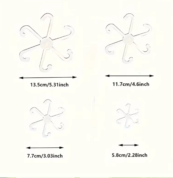 4 PCS Plant Anti Tilt Support Rod Foldable Flower Rack Hydrophilic Plant Rack Suitable for Indoor Outdoor Garden Plant Gardening