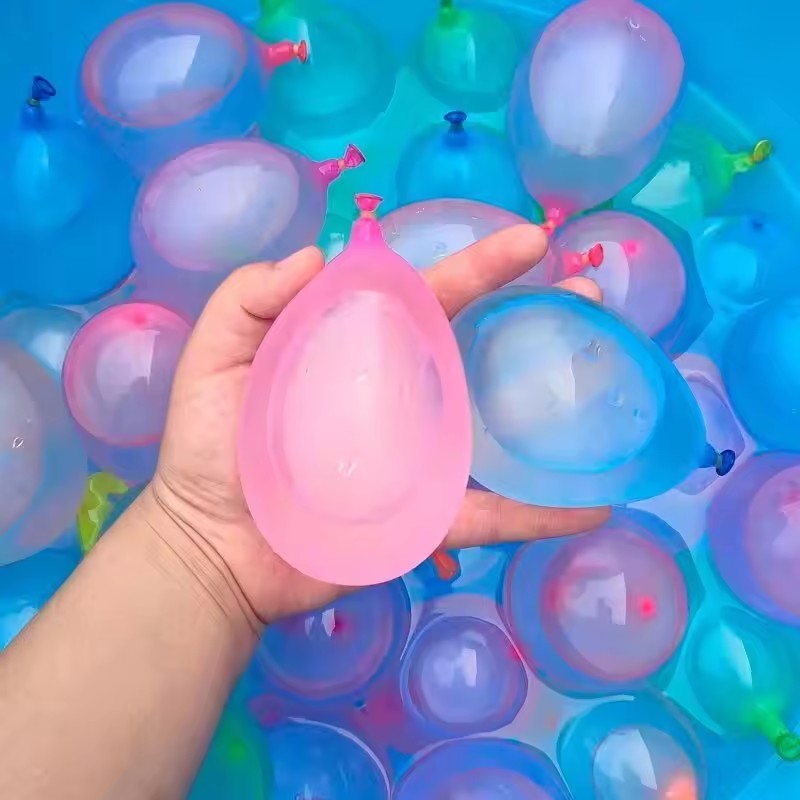 111Pcs Bunch Water Balloons Quick Fill Self Sealing Water Bombs Summer Outdoor Backyard Family Team Fight Game Pool Splash Toy