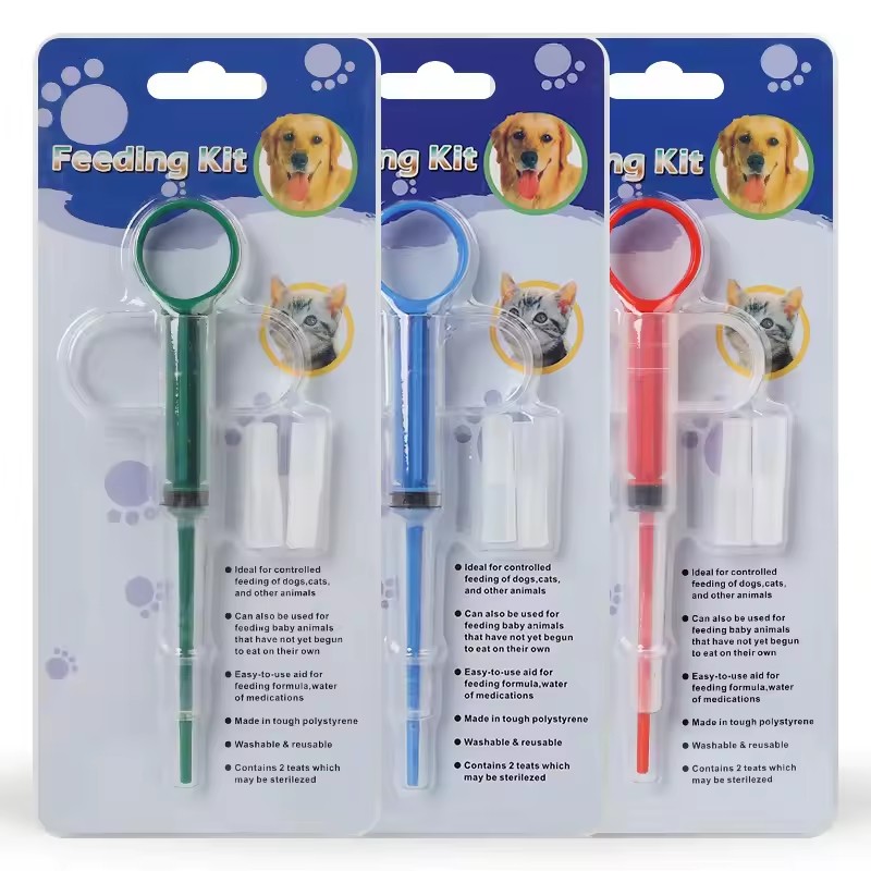 Pet Medicine Feeder for Cats and Dogs Push-type Medicine Feeding Stick Pills Artifact Deworming Needle Syringe