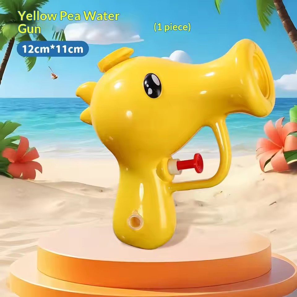 1 pc Water Gun, Cartoon Pea Mini Water Gun Summer Outdoor Water Play Cute Water Gun Toy