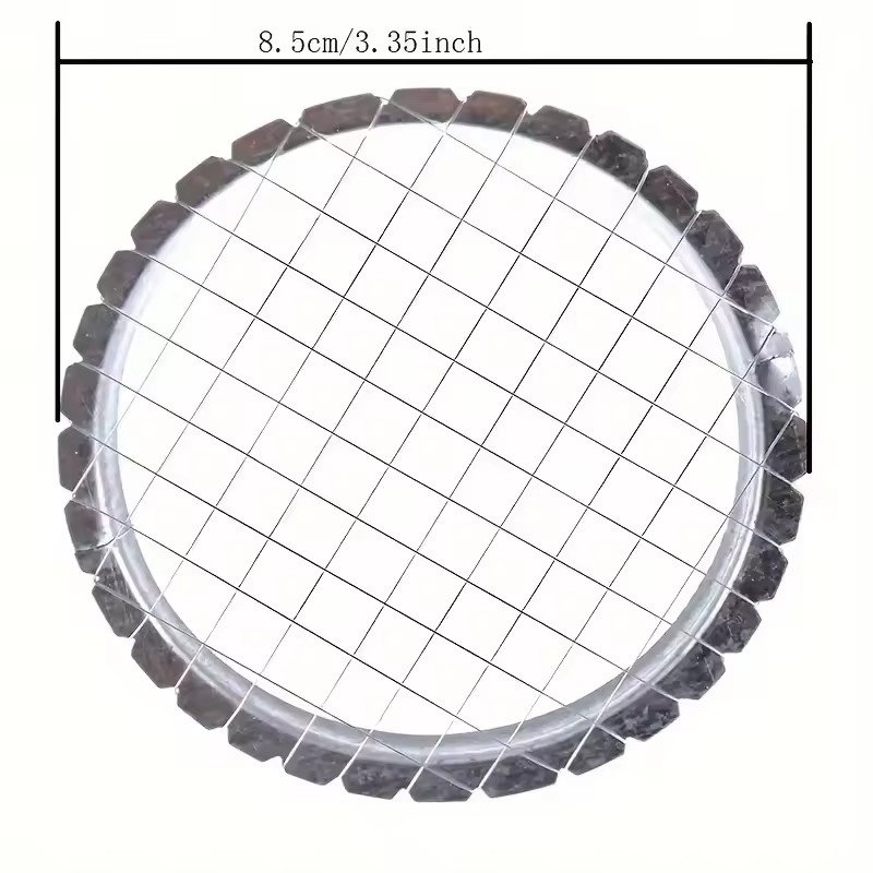1pc Round Grid Cutter Slicer - Ideal for Eggs, Mushrooms & Vegetables, Must-Have Kitchen Chopping Device
