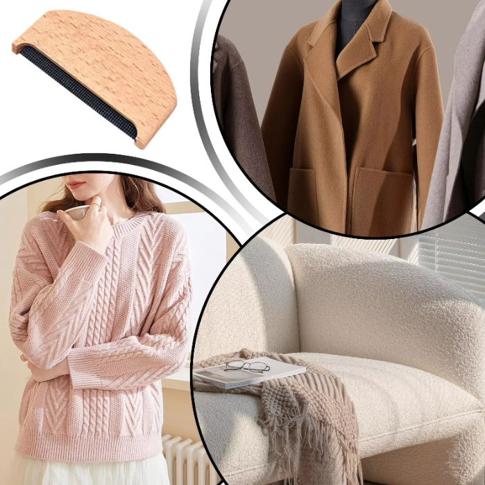 Fuzz Remover Manual Wooden Cleaning Tools Fabric Pilling Remover Hand Tools For Clothing Sweater Pet Hair Fabric Coat Debris