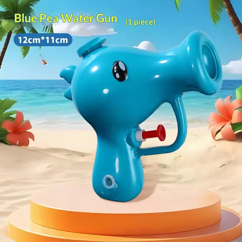 1 pc Water Gun, Cartoon Pea Mini Water Gun Summer Outdoor Water Play Cute Water Gun Toy