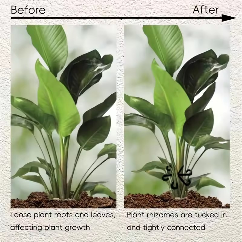 4 PCS Plant Anti Tilt Support Rod Foldable Flower Rack Hydrophilic Plant Rack Suitable for Indoor Outdoor Garden Plant Gardening