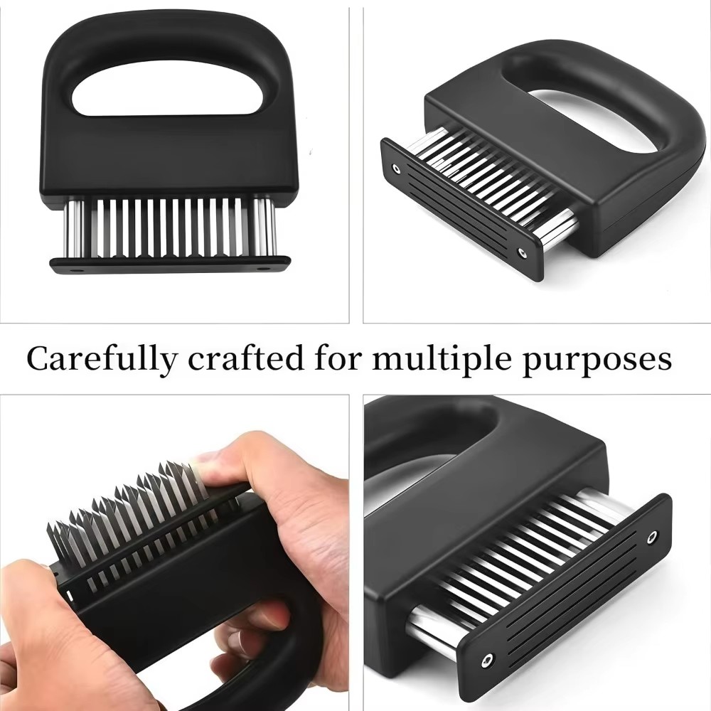Deluxe 48 Blades Needle Meat Tenderizer Kitchen Cooking Tool Best For Tenderizing BBQ Beef All kinds Of Meat Marinade Utensil