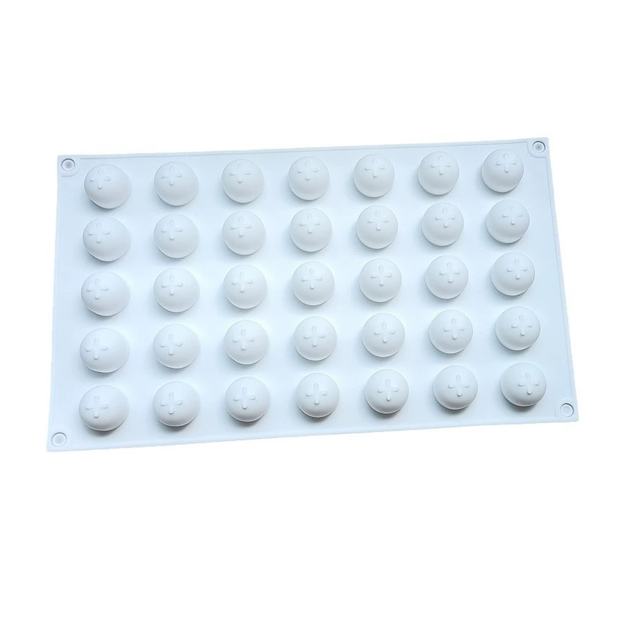 Durable 35 Grid Food Grade Silicone Meatball Maker Non-Stick Rice Ball Fish Ball Shaker Mold for Daily Home Cooking Use