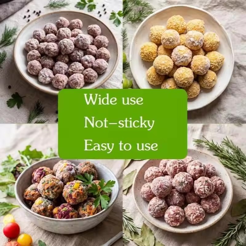 Durable 35 Grid Food Grade Silicone Meatball Maker Non-Stick Rice Ball Fish Ball Shaker Mold for Daily Home Cooking Use