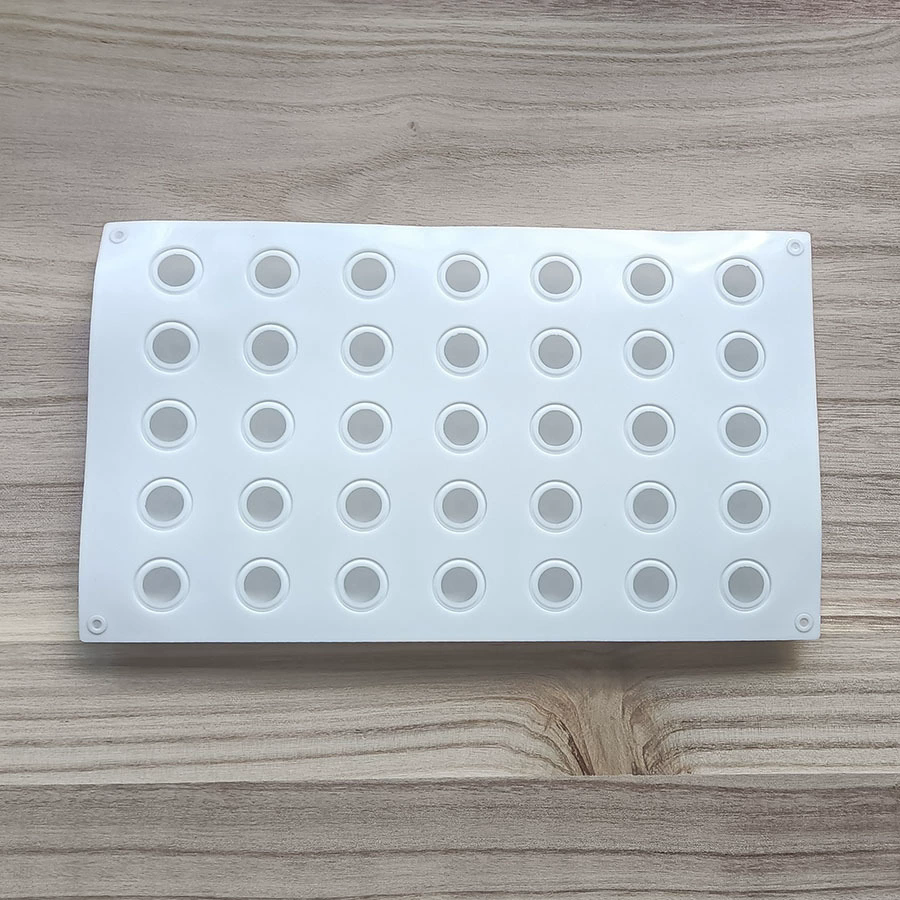 Durable 35 Grid Food Grade Silicone Meatball Maker Non-Stick Rice Ball Fish Ball Shaker Mold for Daily Home Cooking Use