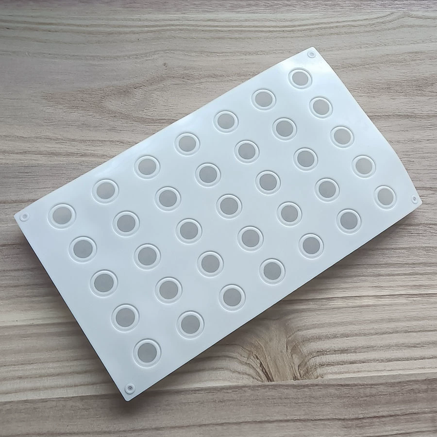 Durable 35 Grid Food Grade Silicone Meatball Maker Non-Stick Rice Ball Fish Ball Shaker Mold for Daily Home Cooking Use