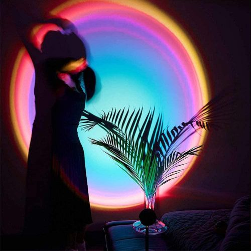 360 rotatable 22 Color LED RGB Sunset lamp USB mood lighting, RGB projection night light warm ambient glow, bedroom Home and Party photography background Sunset Lamp decor