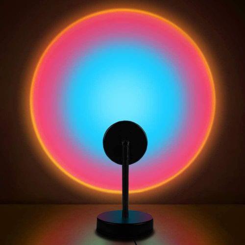 360 rotatable 22 Color LED RGB Sunset lamp USB mood lighting, RGB projection night light warm ambient glow, bedroom Home and Party photography background Sunset Lamp decor