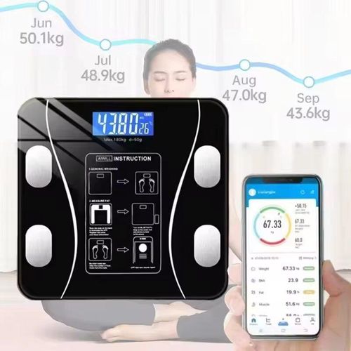 Weighing Scale Smart Bluetooth Body Scale Weight Scale Body Fat Scale Smart Wireless Digital Bathroom Weight Scale Body Composition Analyzer With Smartphone App Bluetooth-compatible Health Monitors