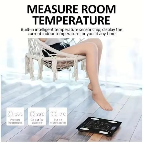 Weighing Scale Smart Bluetooth Body Scale Weight Scale Body Fat Scale Smart Wireless Digital Bathroom Weight Scale Body Composition Analyzer With Smartphone App Bluetooth-compatible Health Monitors