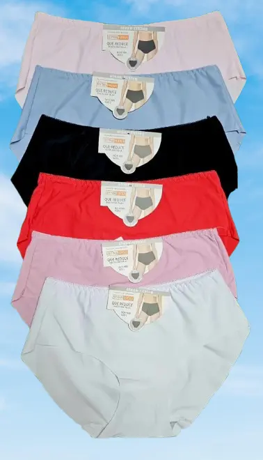Women’s 6PCS Seamless High Waist Panties Set – Tummy Control Soft Stretch Breathable Underwear for Ladies (XL, M, Free Size)