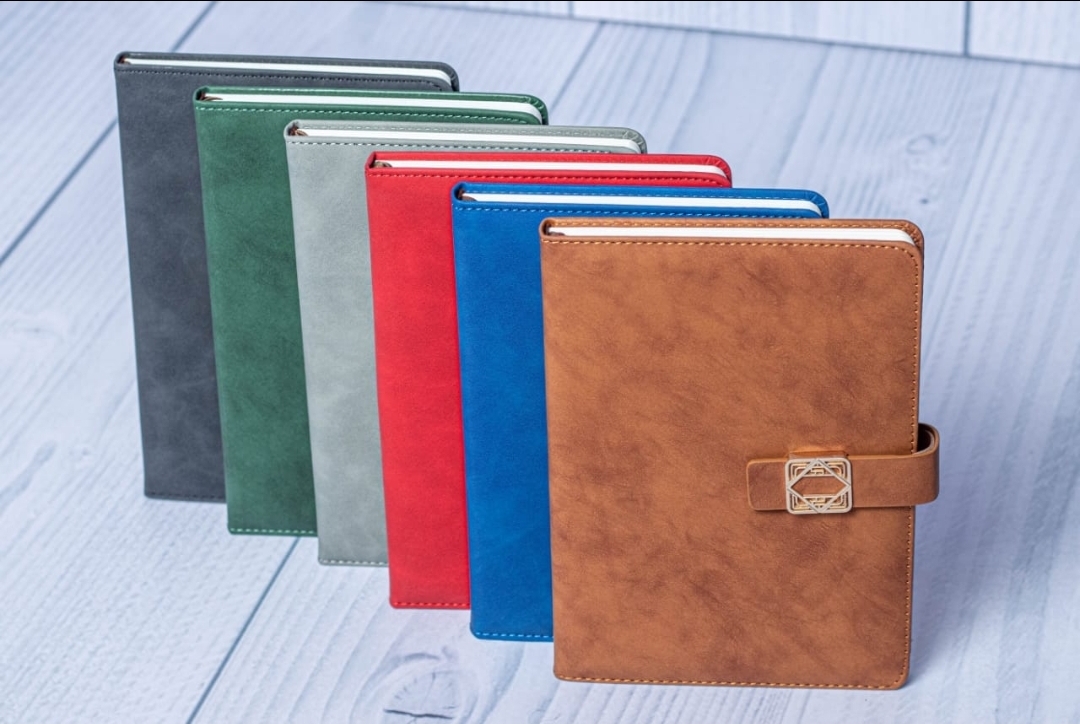 A5 Checked Executive Notebook with Free Pen – Premium Hardcover Journal for Office, Study, Planning & Gifting