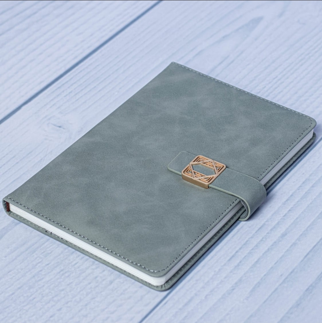 A5 Checked Executive Notebook with Free Pen – Premium Hardcover Journal for Office, Study, Planning & Gifting