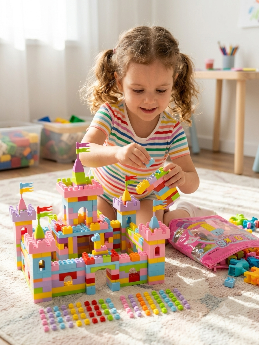 100PCS Building Blocks Toy Set Educational Construction Blocks for Kids