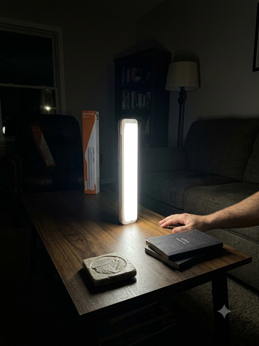 Kamisafe Rechargeable LED Emergency Lamp KM-7605D