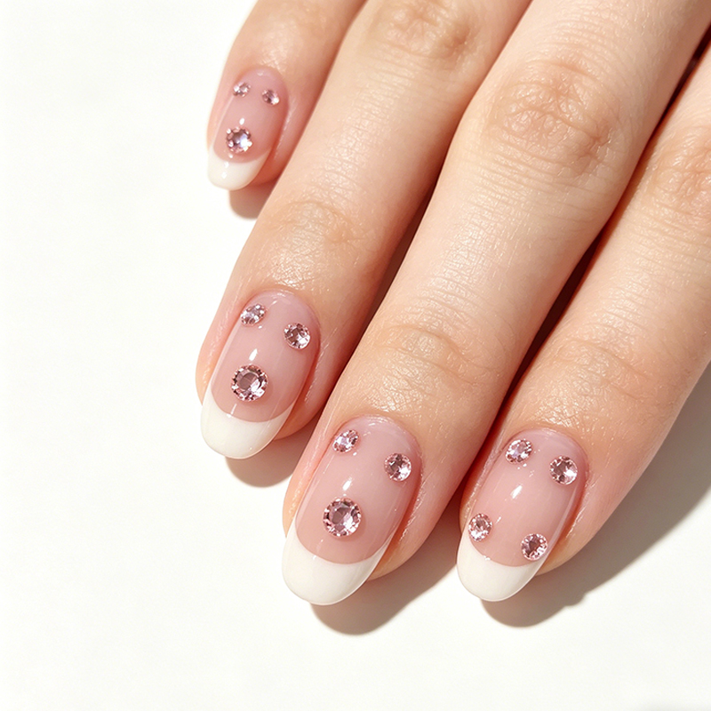 Sparkling Zircon Nail Accessories Flat Bottom Gemstone Zircon Bare Stone Nail Decoration Fashionable Wanawake Lazima Kununua view 3