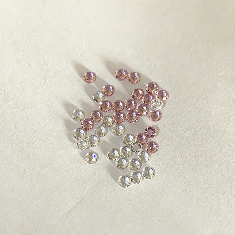 Sparkling Zircon Nail Accessories Flat Bottom Gemstone Zircon Bare Stone Nail Decoration Fashionable Wanawake Lazima Kununua view 4