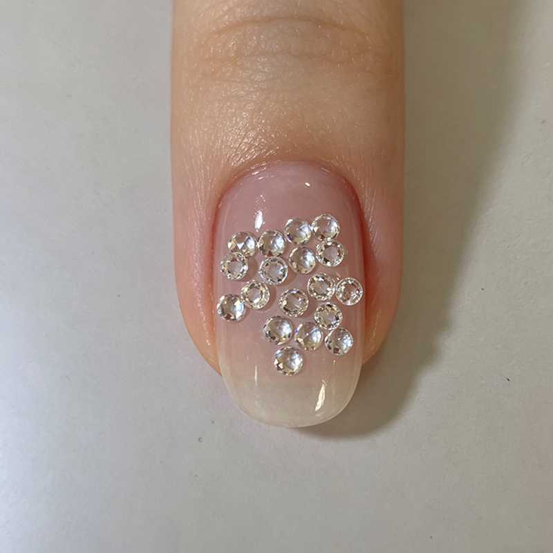 Sparkling Zircon Nail Accessories Flat Bottom Gemstone Zircon Bare Stone Nail Decoration Fashionable Wanawake Lazima Kununua view 9