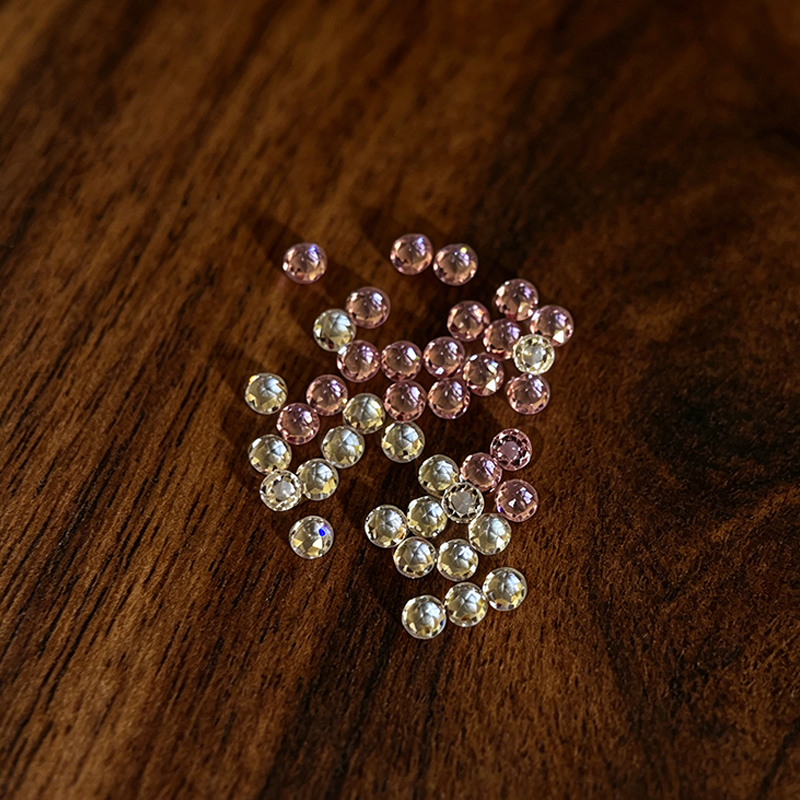 Sparkling Zircon Nail Accessories Flat Bottom Gemstone Zircon Bare Stone Nail Decoration Fashionable Wanawake Lazima Kununua view 8