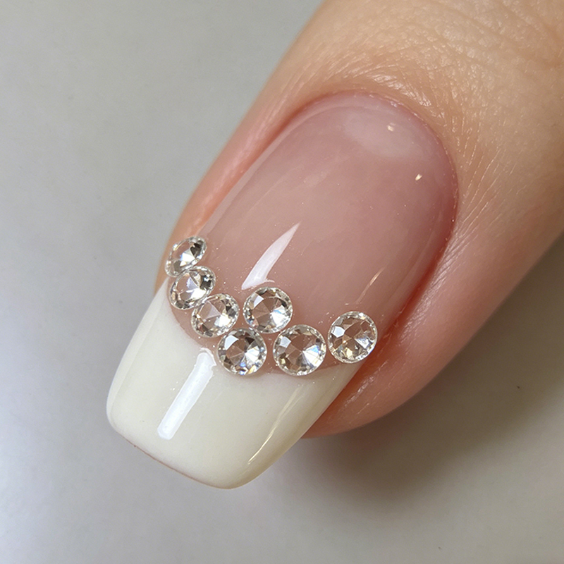 Sparkling Zircon Nail Accessories Flat Bottom Gemstone Zircon Bare Stone Nail Decoration Fashionable Wanawake Lazima Kununua view 10