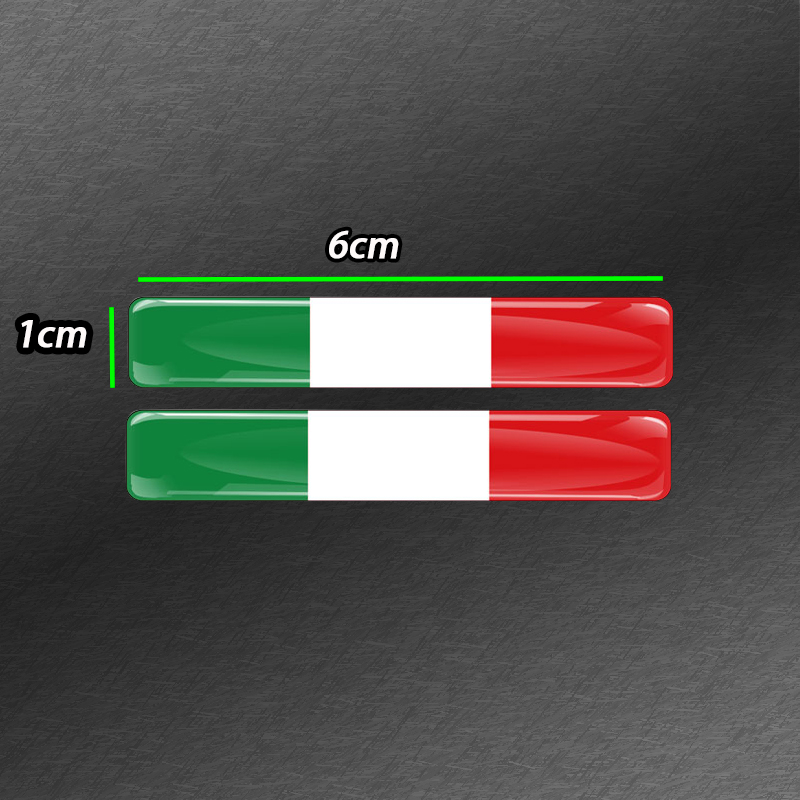 3D Car and Motorcycle Decorative Flag Stickers Waterproof Reflective decal Length 6CM Width 1CM