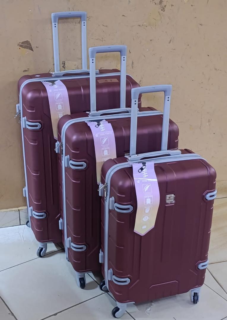3 IN 1 Fibre LAXURIOUS SUITCASE BRIEFCASE TRAVEL Bag