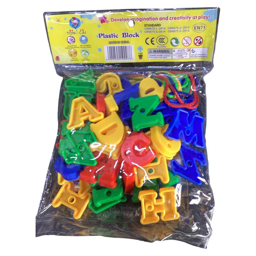 Educational Alphabet & Number Block Stringing Toy Set – Colorful Bead Lacing Kit for Fine Motor Skills & Early Childhood Spelling