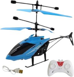 Exceed Hand Sensor Flying Helicopter with Remote Control, Rechargeable LED Induction Drone Toy, Smart Auto Hover Indoor & Outdoor Flying Helicopter for Kids & Adults (Multicolor)