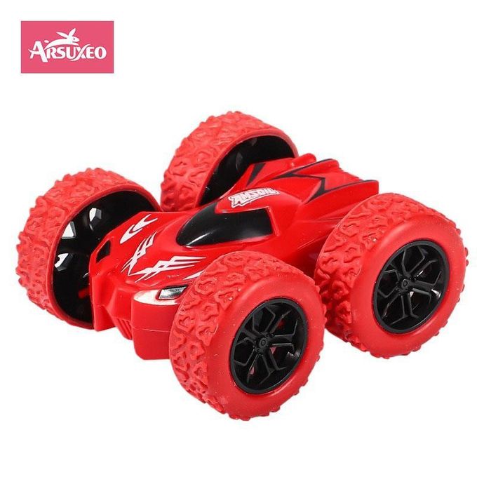 Arsuxeo Pull Back Car Double-Side Vehicle Inertia Safety and Fall Resistance Shatter-Proof Model for Kids Boys Children's Toys Car