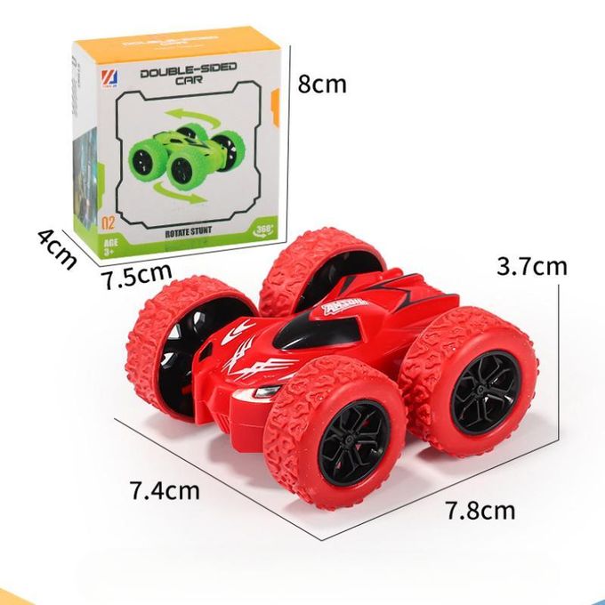 Arsuxeo Pull Back Car Double-Side Vehicle Inertia Safety and Fall Resistance Shatter-Proof Model for Kids Boys Children's Toys Car