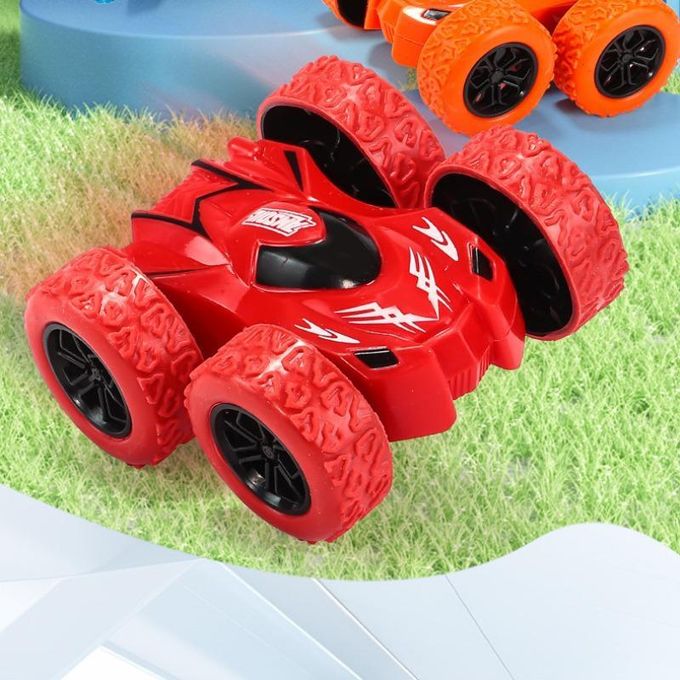 Arsuxeo Pull Back Car Double-Side Vehicle Inertia Safety and Fall Resistance Shatter-Proof Model for Kids Boys Children's Toys Car