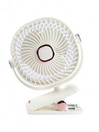Portable Clip-on Mini Fan USB Rechargeable 3-Speed Quiet Desktop Table Fan with 360° Rotation for Home Office Stroller