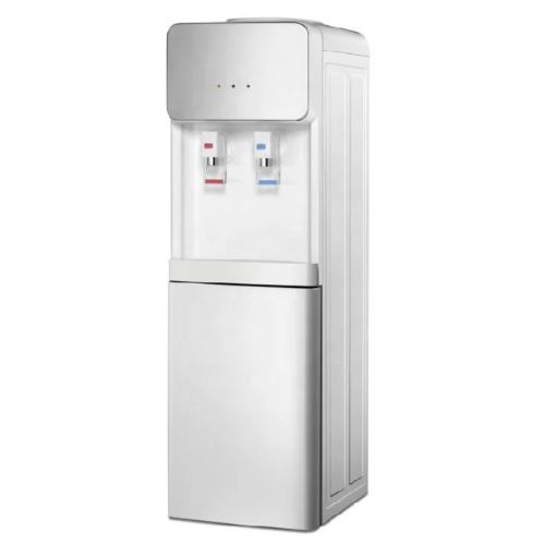 Roch 2 Taps Hot & Cold Water Dispenser with Storage Cabinet – White | Hot & Cold Water Cooling & Heating System | 2-Year Warranty