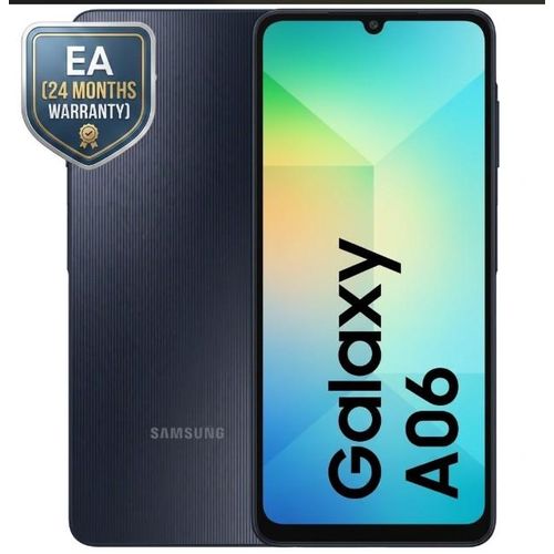 Samsung Galaxy A06 6.7-Inch HD+ Display Smartphone – 4GB RAM, 64GB ROM, 50MP Dual Camera, 5000mAh Long-Lasting Battery – Black