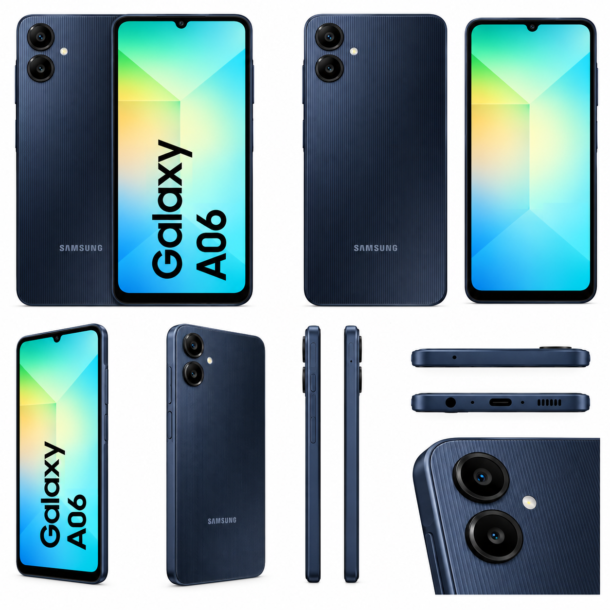 Samsung Galaxy A06 6.7-Inch HD+ Display Smartphone – 4GB RAM, 64GB ROM, 50MP Dual Camera, 5000mAh Long-Lasting Battery – Black