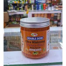 Double Dose Ultra Whitening Salt Body Scrub With Carrot 3× Action For Hydrating, Exfoliating, Nourishing, Brightening