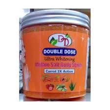 Double Dose Ultra Whitening Salt Body Scrub With Carrot 3× Action For Hydrating, Exfoliating, Nourishing, Brightening