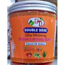 Double Dose Ultra Whitening Salt Body Scrub With Carrot 3× Action For Hydrating, Exfoliating, Nourishing, Brightening
