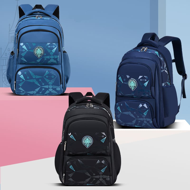 Kids Waterproof School Backpack Large Capacity Durable Lightweight Bag Comfortable Padded Straps Multi Grade School Bag Boys Girls Size 40x29x18cm