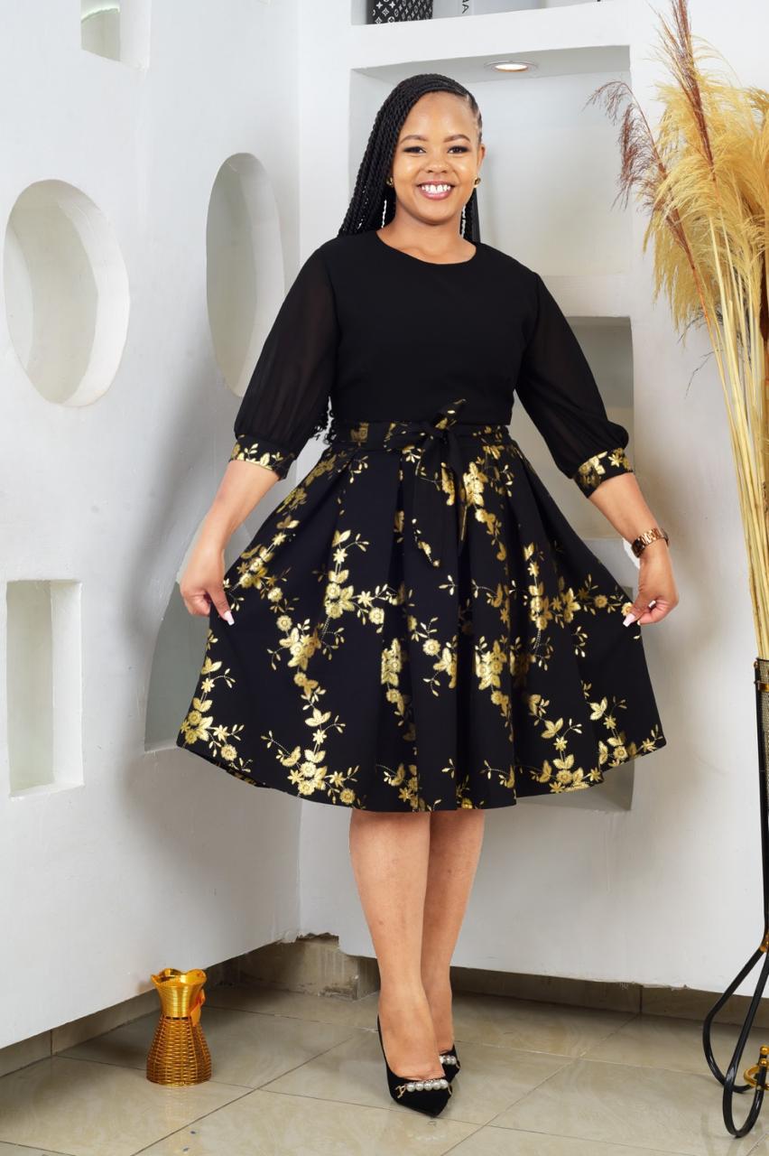 Women Skater Dress Good Quality Casual Elegant Flared Dress for Ladies M–3XL Comfortable Soft Stylish Everyday Fashion Outfit for Parties Office Casual Wear and Daily Use