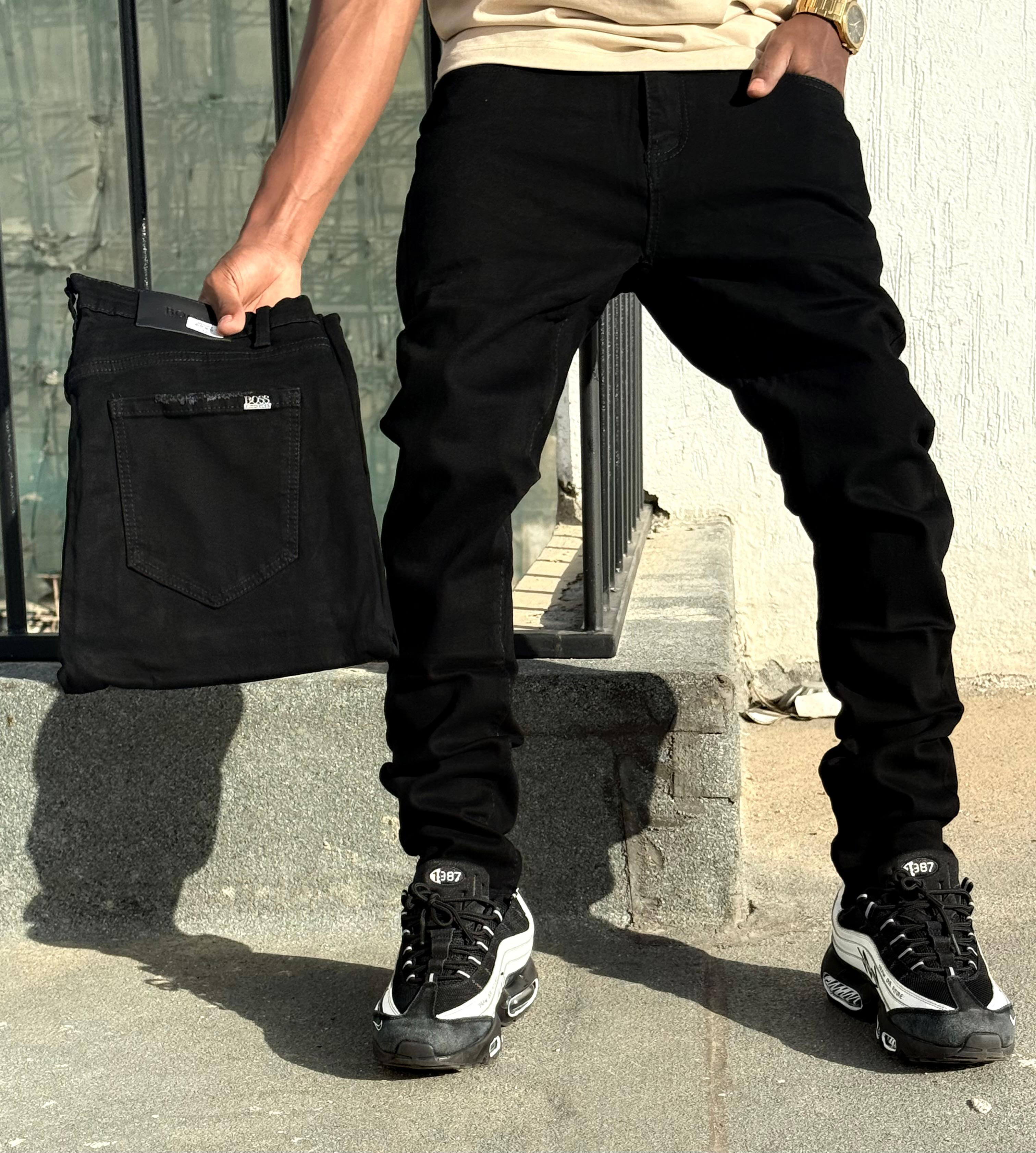 Men’s Stretch Denim Jeans Trouser – Premium Cotton Blend Slim Fit Casual Pants for Everyday Wear, Durable Comfortable Fashion Jeans for Office, Travel, Streetwear and Weekend Styling