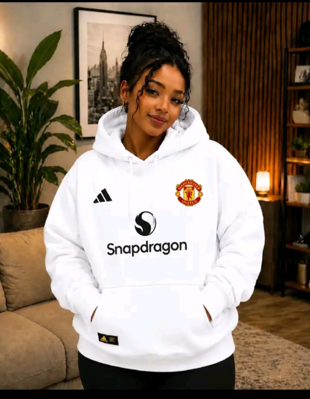 Unisex Football Fan Hoodie Warm Fleece Casual Sweatshirt Comfortable Long Sleeve Hooded Pullover for  Women Good Quality Everyday Wear Available in XL 2XL and 3XL