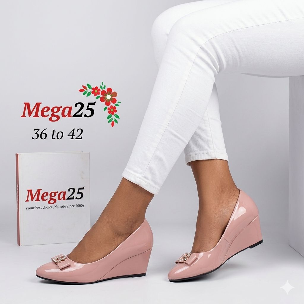 Women’s PU Leather Closed Wedge Heels Comfortable Elegant Fashion Shoes Durable Slip On Office Party Church Casual Wear Stylish Ladies Wedge Shoes Available in Sizes 37 to 42